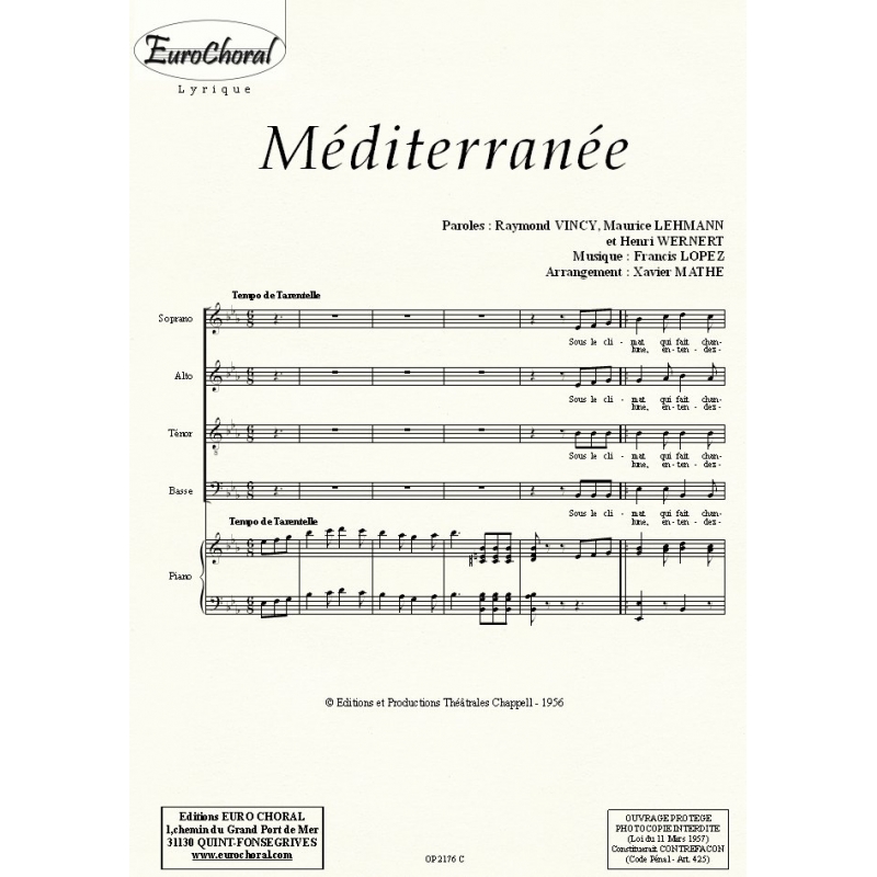 MEDITERRANEE (Conducteur)