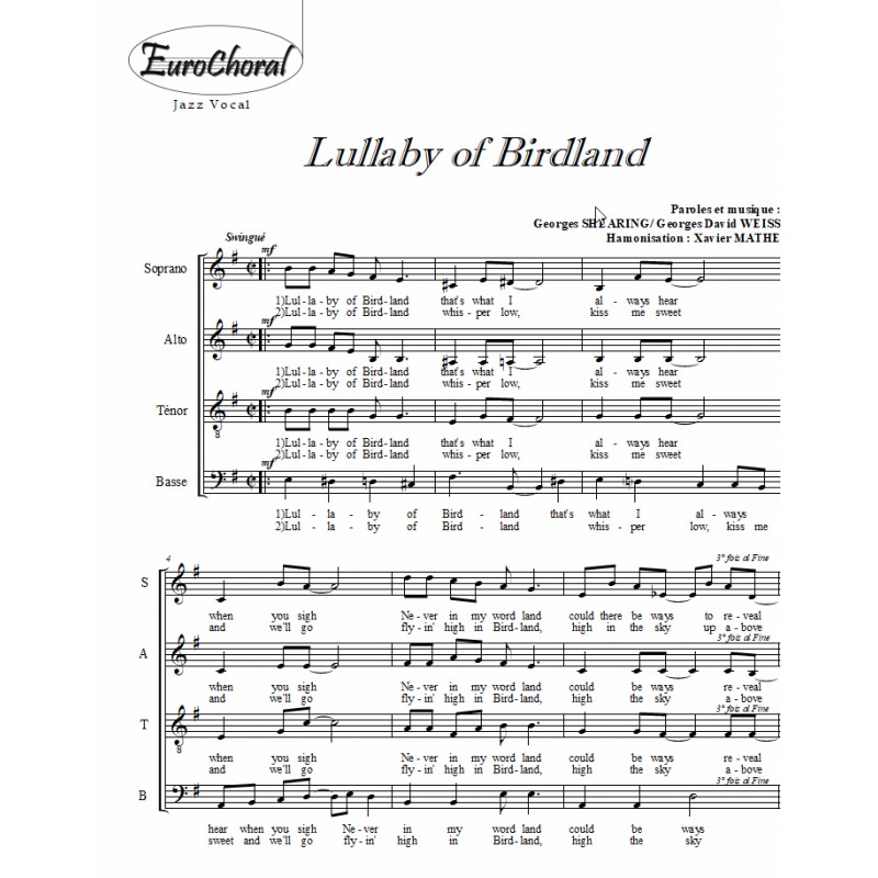 LULLABY OF BIRDLAND