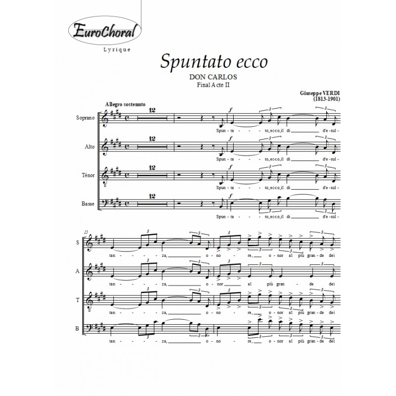 SPUNTATO ECCO (Choeur)
