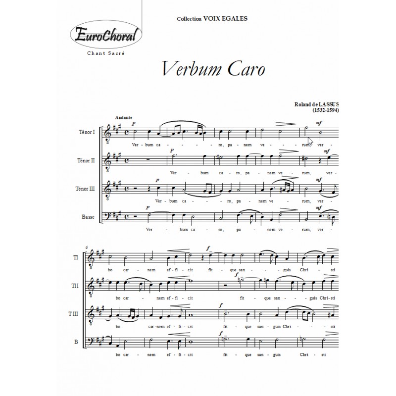 VERBUM  CARO VH (De Lassus)