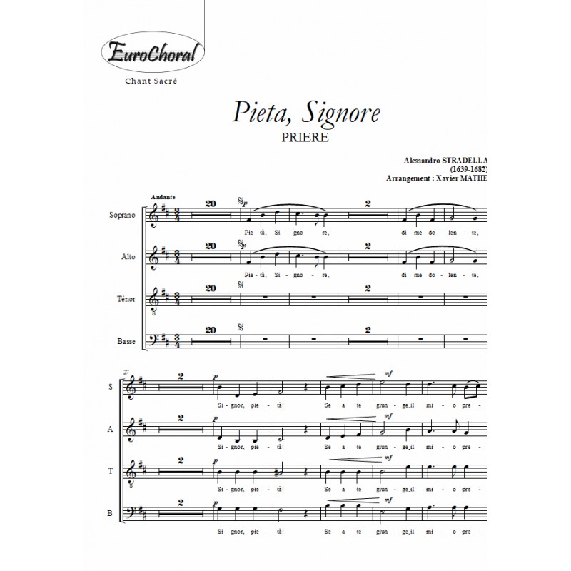 PIETA SIGNORE (Choeur)