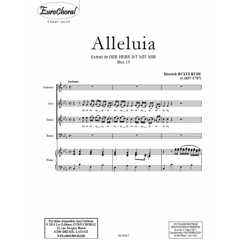 ALLELUIA (Der Herr ist mit mir) (Conducteur)