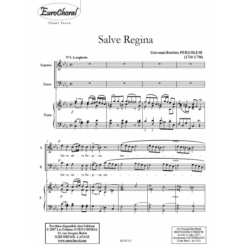 SALVE REGINA (Conducteur)