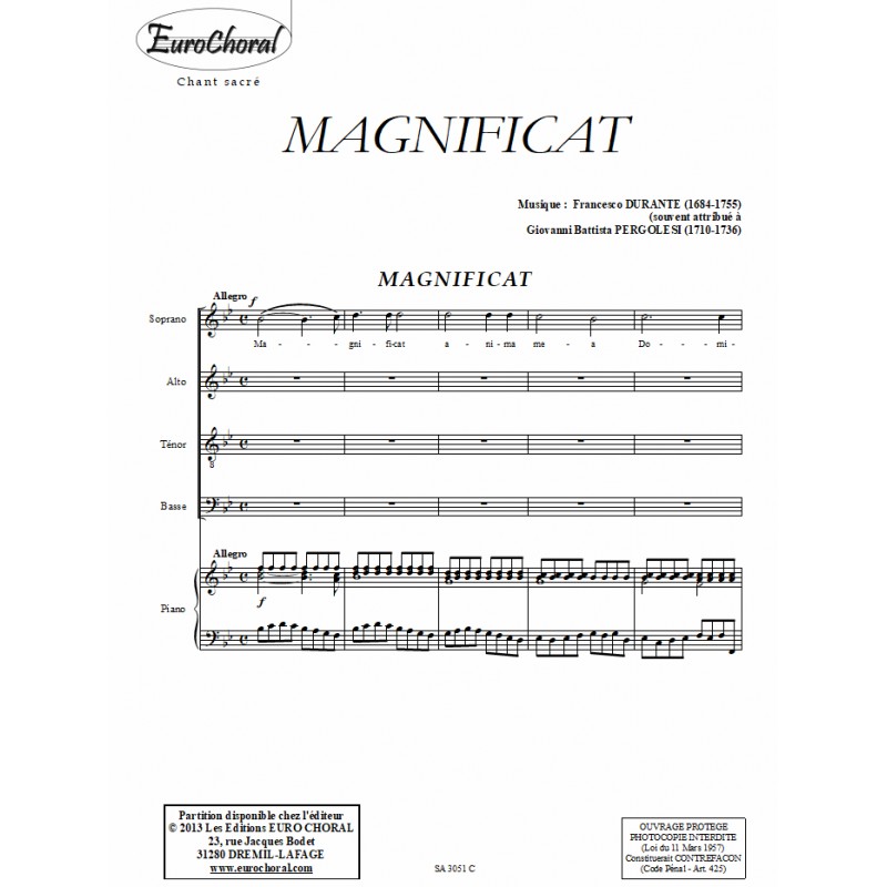 MAGNIFICAT (Conducteur)