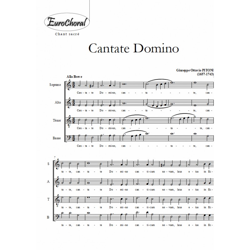 CANTATE DOMINO (Pitoni)