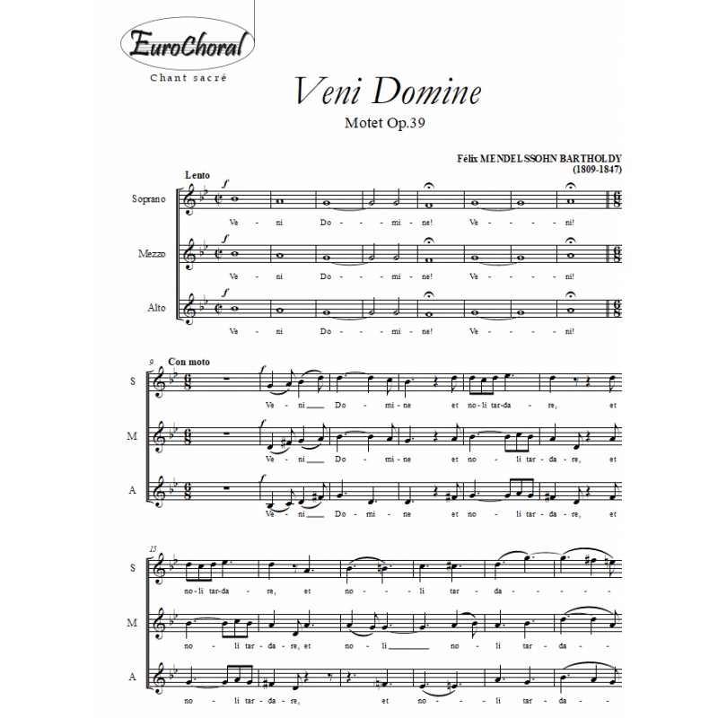 VENI DOMINE (Choeur)