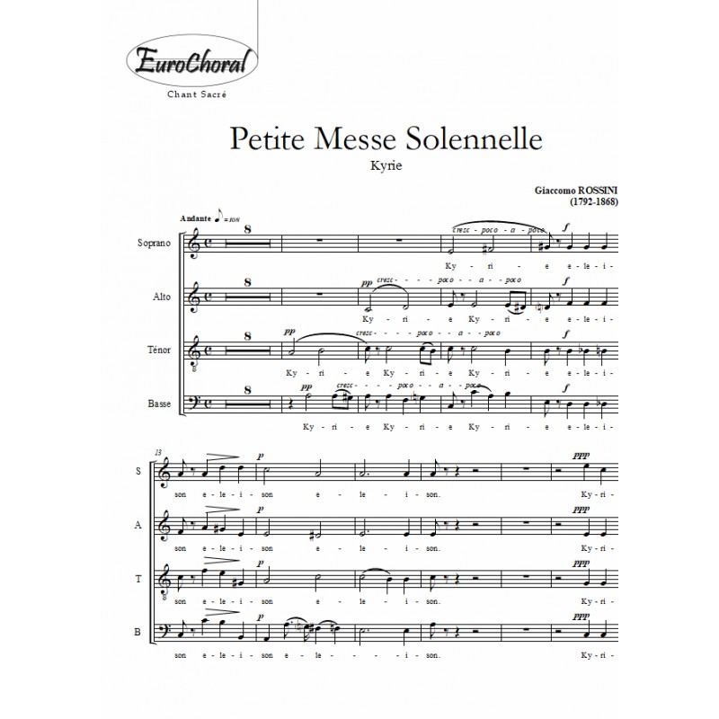 KYRIE (extrait de Petite Messe Solennelle) (Choeur)