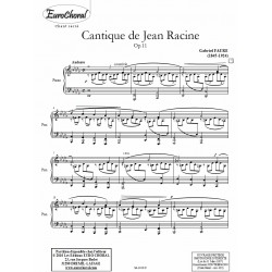 CANTIQUE DE JEAN RACINE Op.11 (conducteur)