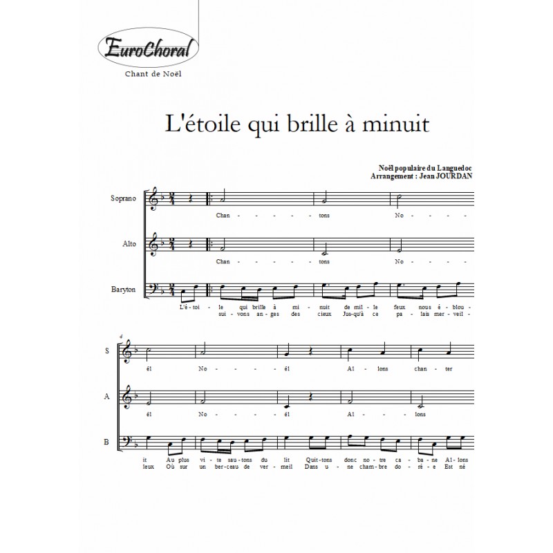 ETOILE QUI BRILLE A MINUIT (L\)
