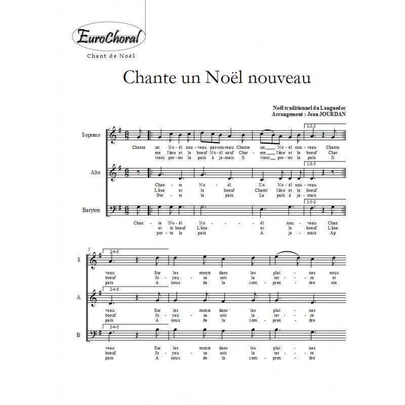 CHANTE UN NOEL NOUVEAU