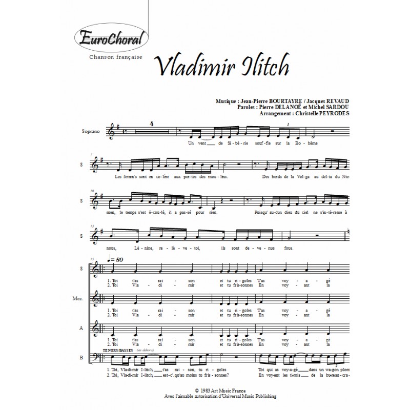 VLADIMIR ILLITCH (Choeur)