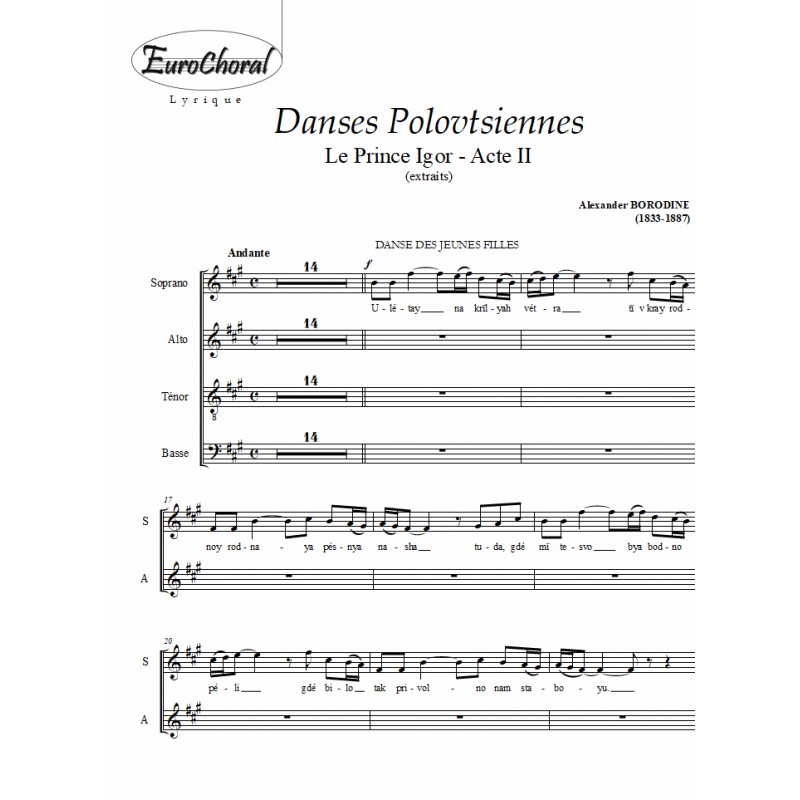 DANSES POLOVTSIENNES (Le prince Igor)