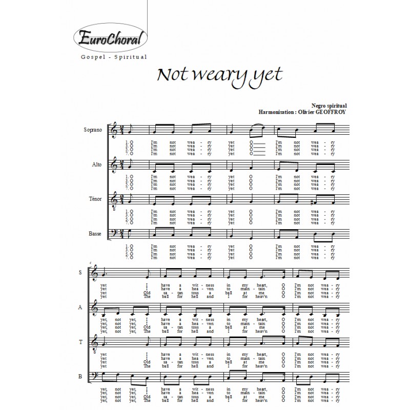 NOT WEARY YET