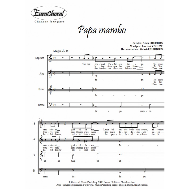 PAPA MAMBO (Choeur)