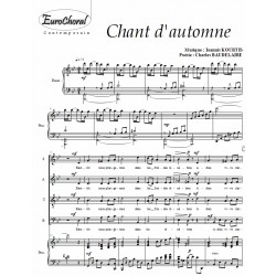 CHANT D'AUTOMNE (Conducteur)