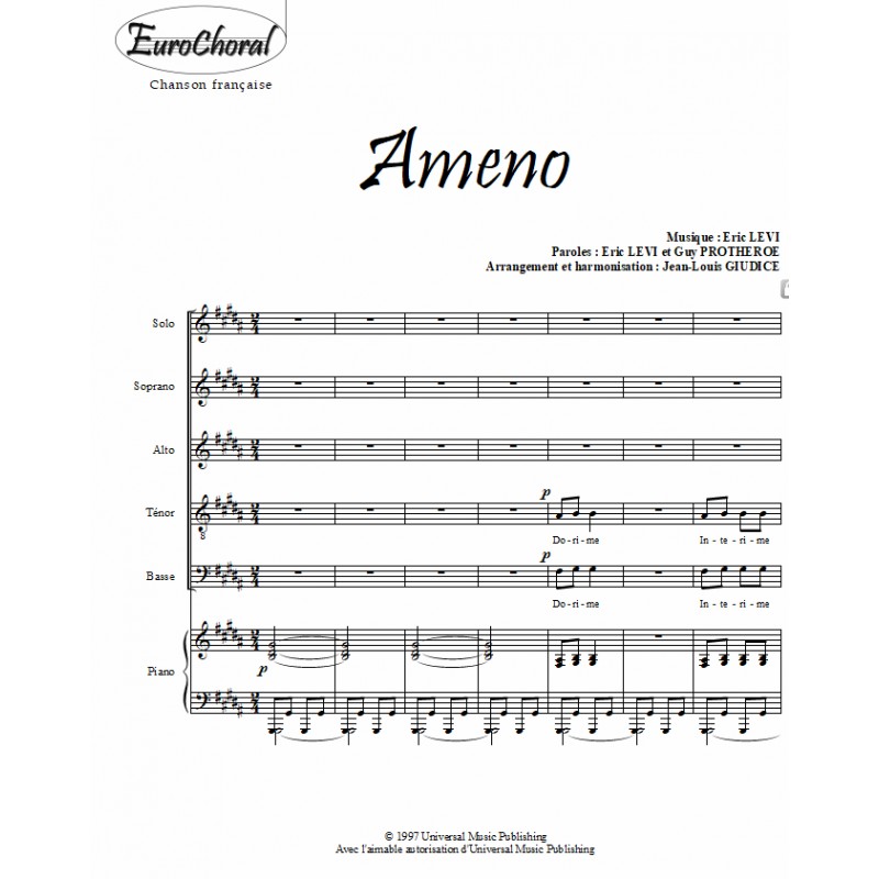 AMENO (Conducteur piano)