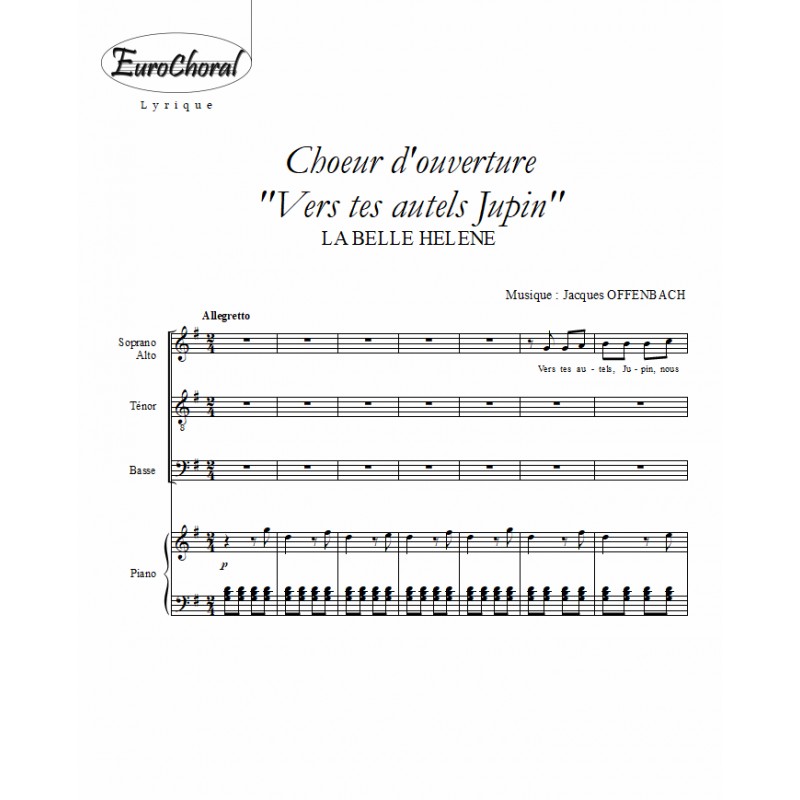 CHOEUR D'OUVERTURE (La Belle Hélène)