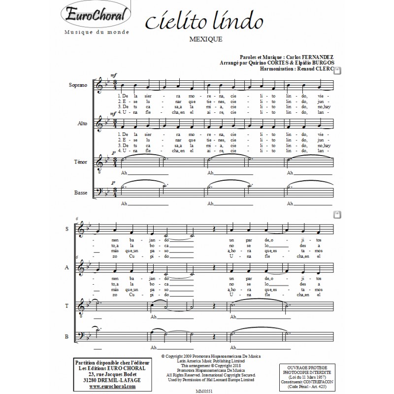 CIELITO LINDO