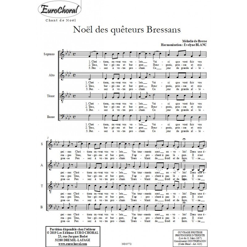 NOËL DES QUÊTEURS BRESSANS
