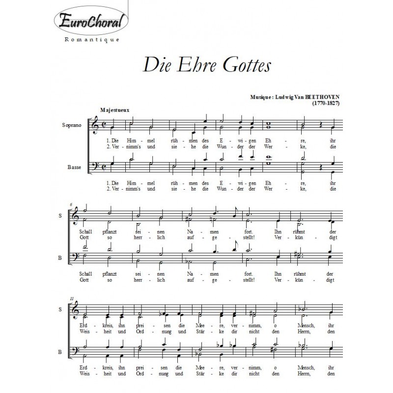 DIE EHRE GOTTES (Beethoven)
