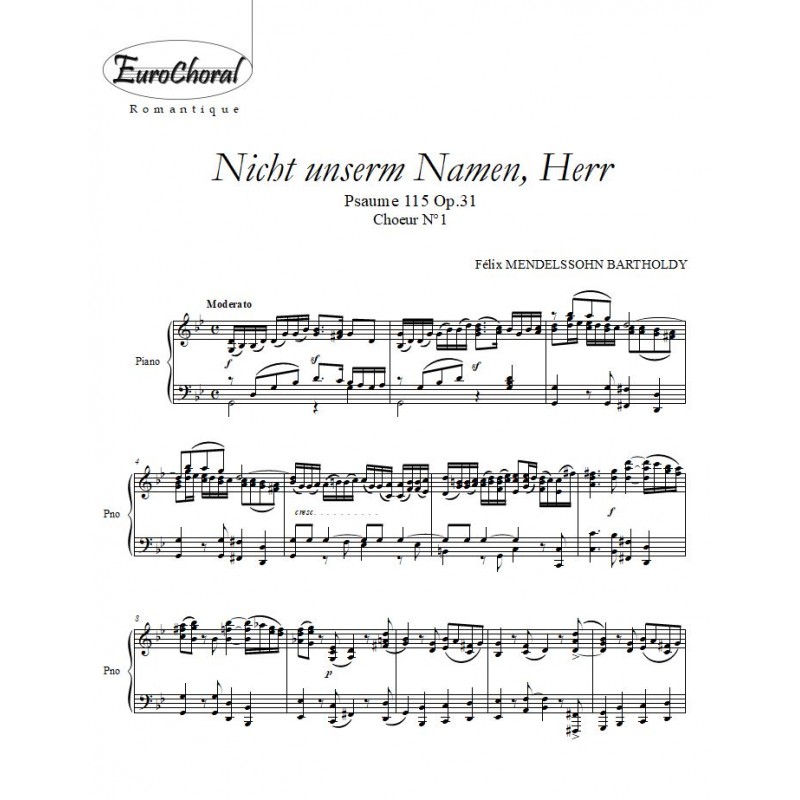 NICHT UNSERM NAMEN HERR (Conducteur)