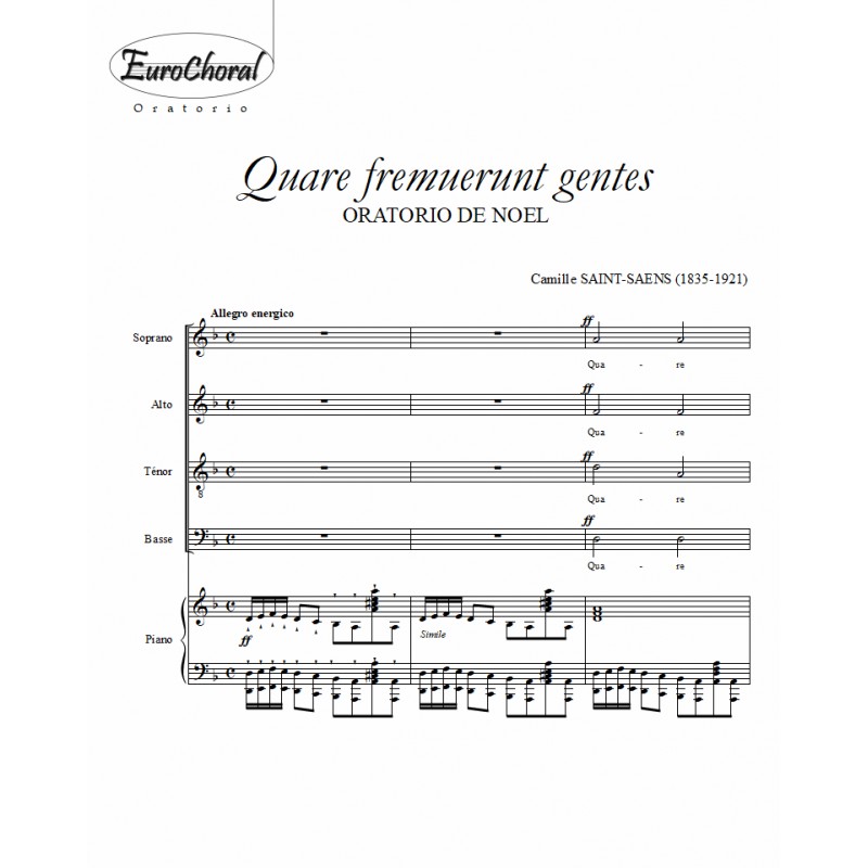 QUARE FREMUERUNT GENTES (St-Saëns)
