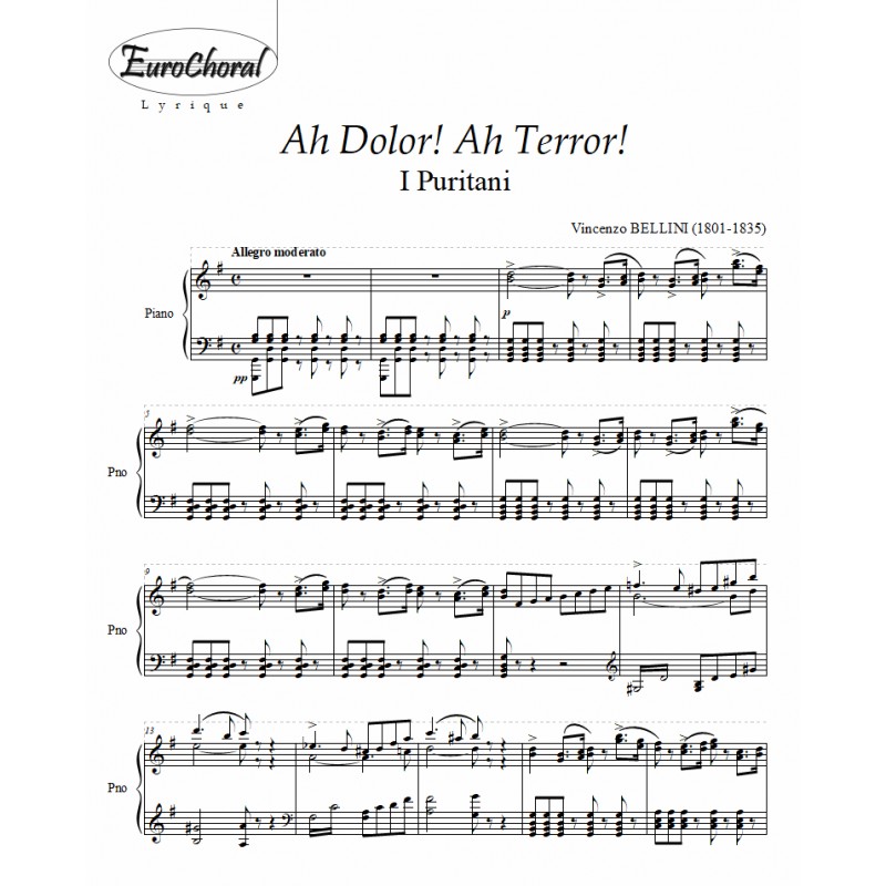 AH DOLOR! AH TERROR! (Bellini)