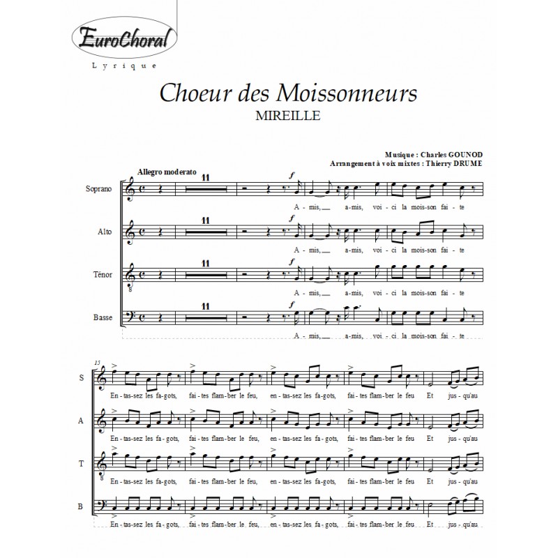CHOEUR DES MOISSONNEURS (Gounod)