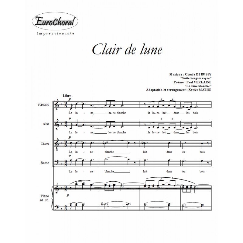 CLAIR DE LUNE (Debussy)