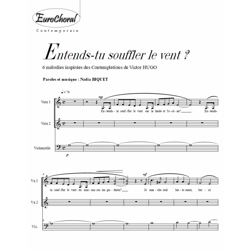 ENTENDS-TU SOUFFLER LE VENT? (N.Biquet)