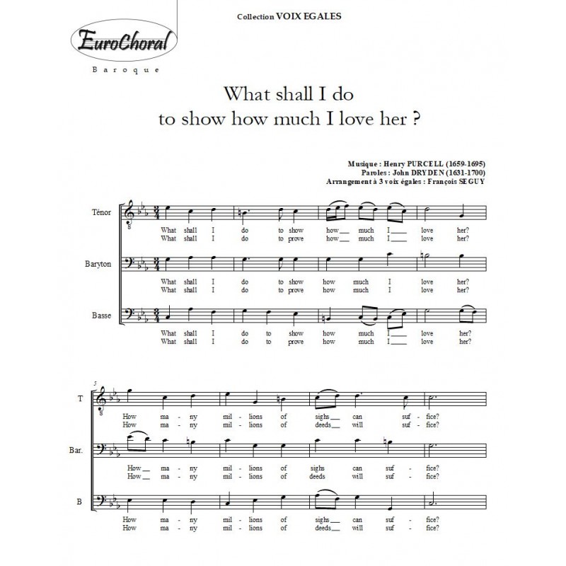 WHAT SHALL I DO (H.Purcell)