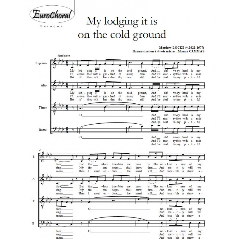 MY LODGING IT IS ON THE COLD GROUND (M.Locke)