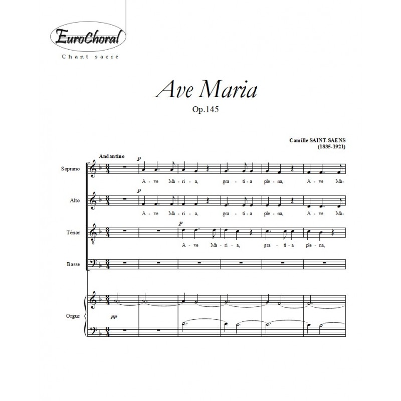 AVE MARIA Op.145 (Saint-Saëns)