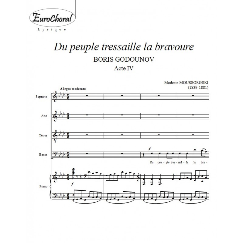 DU PEUPLE TRESSAILLE LA BRAVOURE (Conducteur)