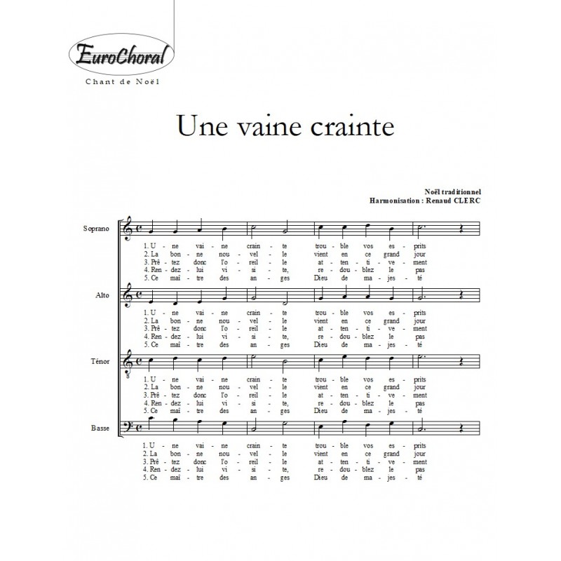 UNE VAINE CRAINTE