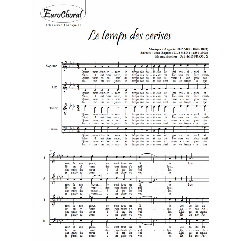 LE TEMPS DES CERISES