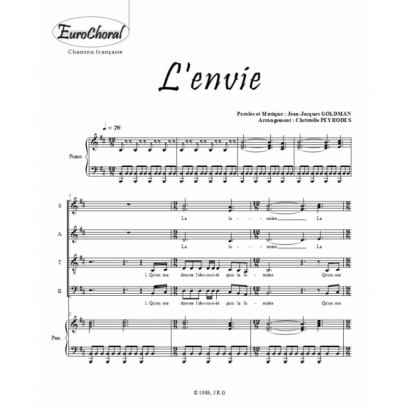 L'ENVIE (Conducteur)