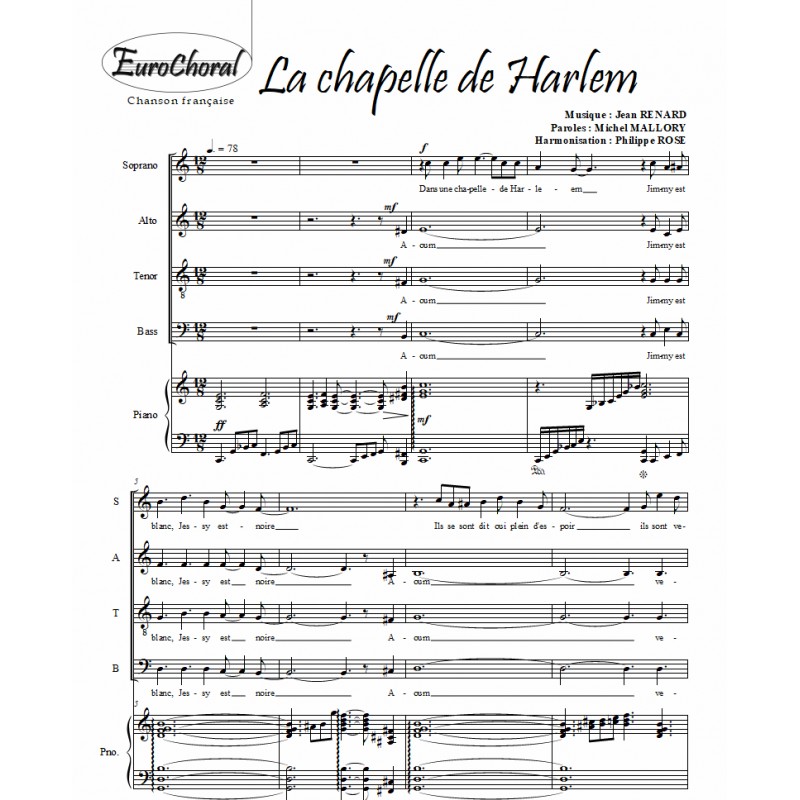 LA CHAPELLE DE HARLEM (Conducteur)