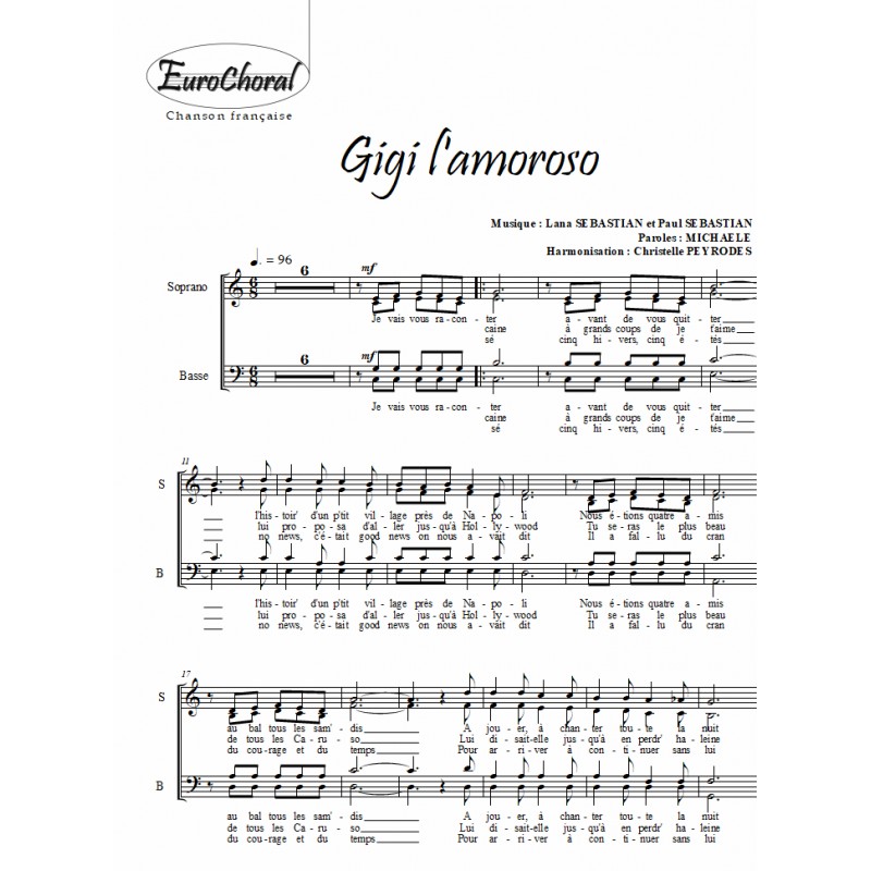 GIGI L'AMOROSO (Chœur)