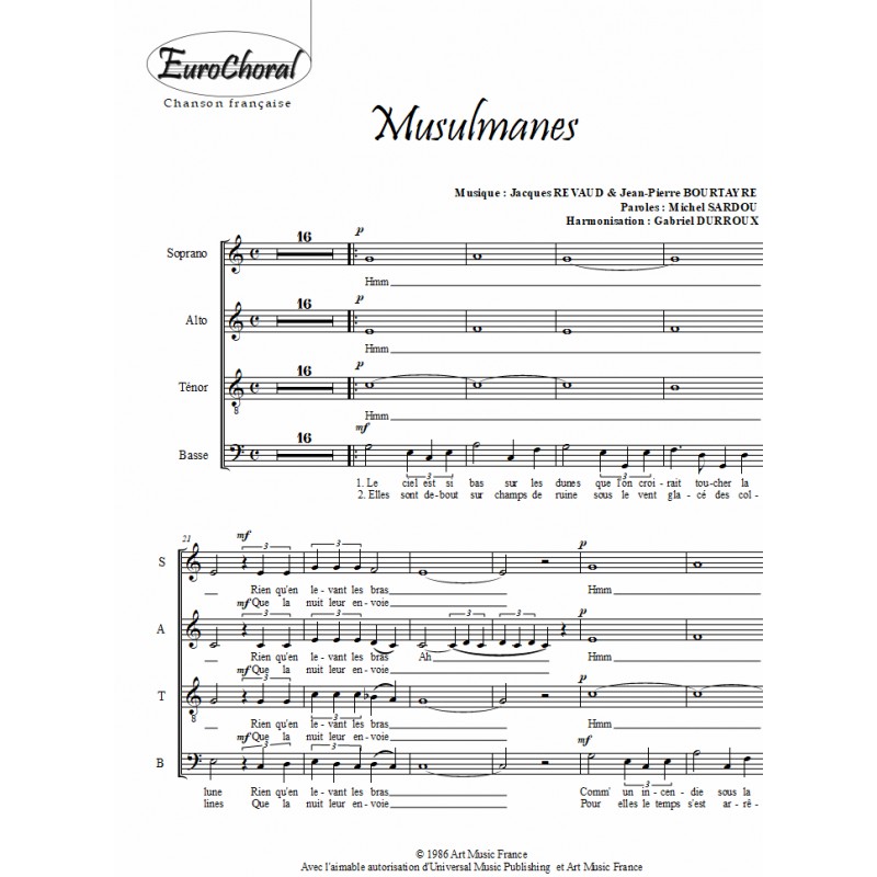 MUSULMANES (Choeur)