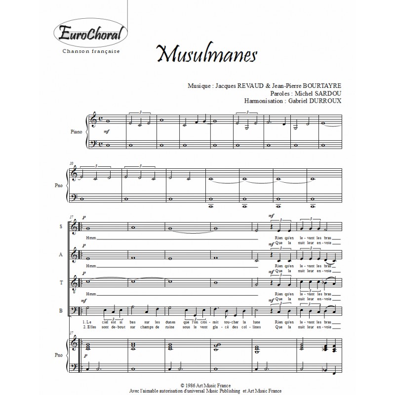 MUSULMANES (Conducteur)