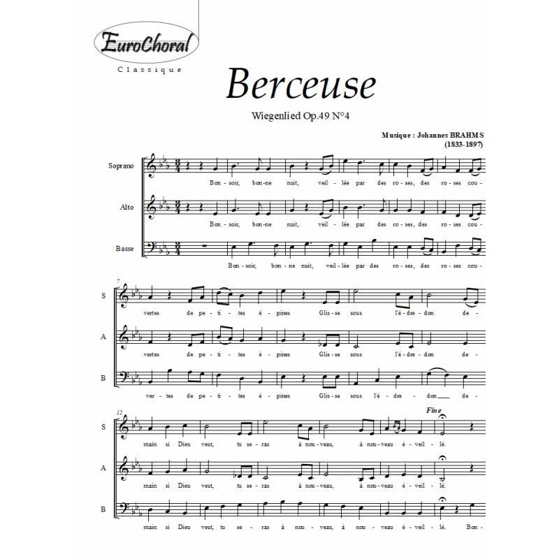 BERCEUSE (Wiegenlied) Op.49 N°4)