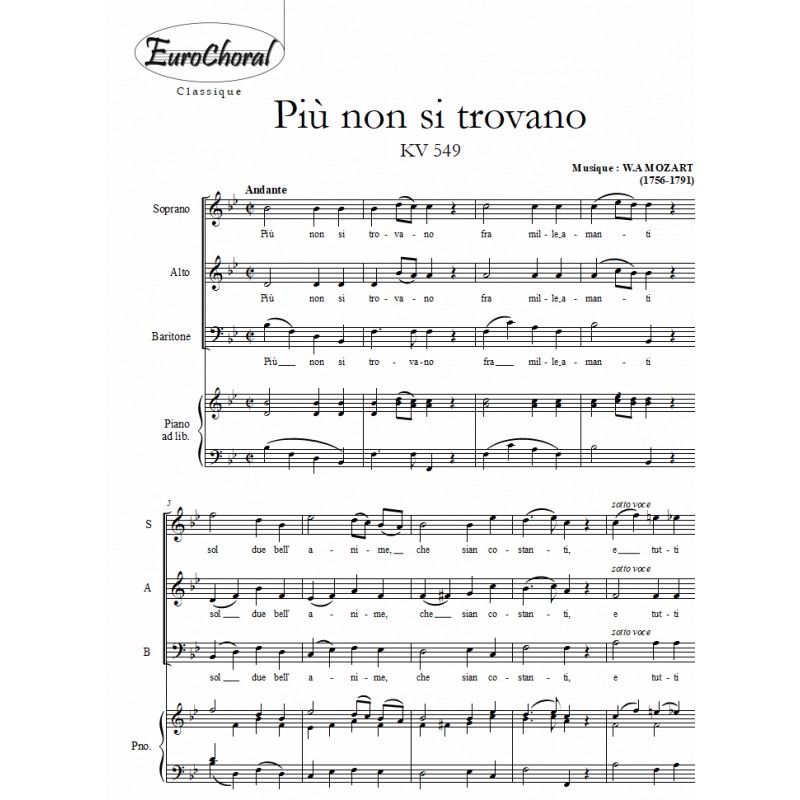 PIU NON SI TROVANO  KV 549