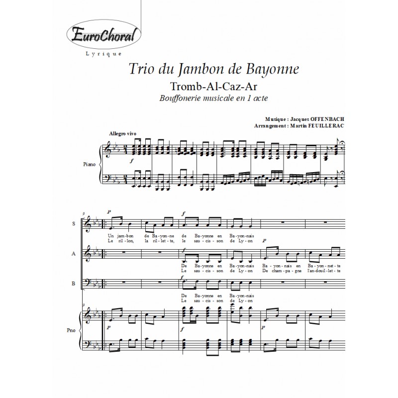 Trio du jambon de Bayonne (Trom Al-Caz-Ar)