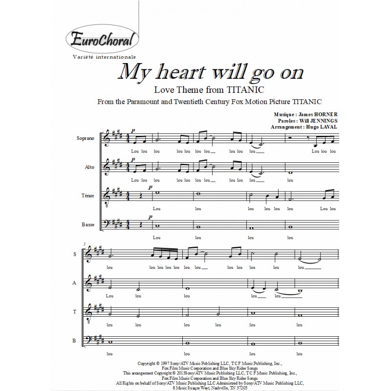 MY HEART WILL GO ON (B.O Titanic)