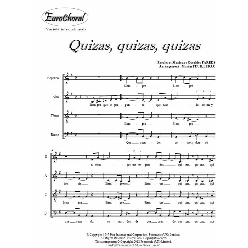 QUIZAS, QUIZAS, QUIZAS
