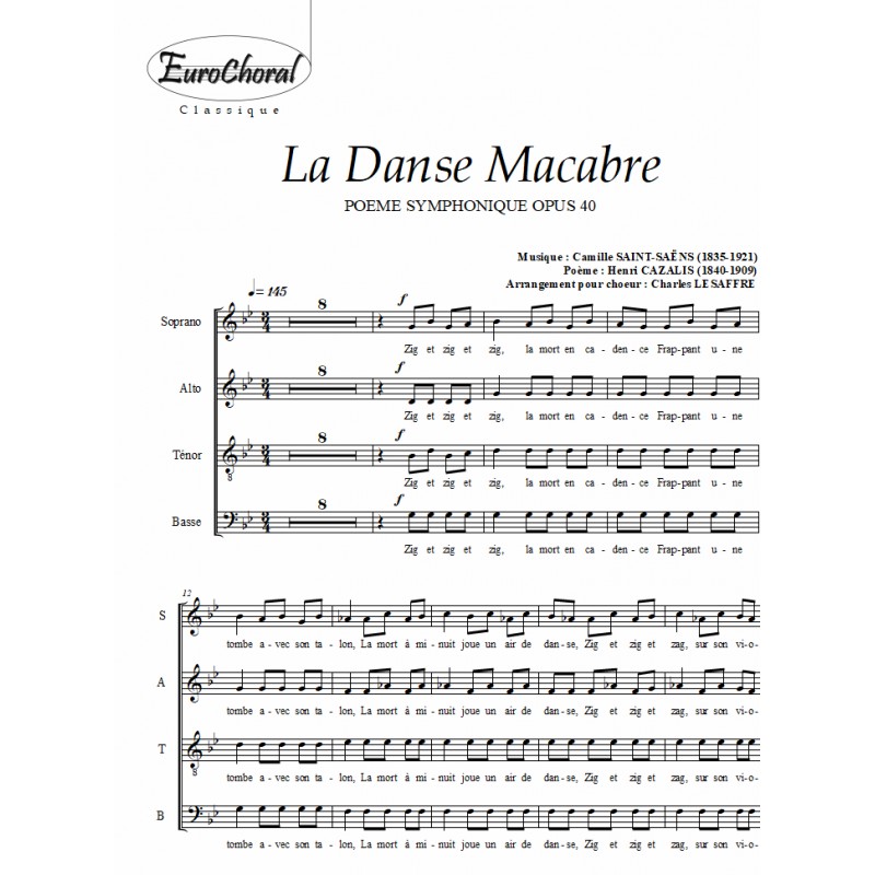 DANSE MACABRE (LA) (Chœur)