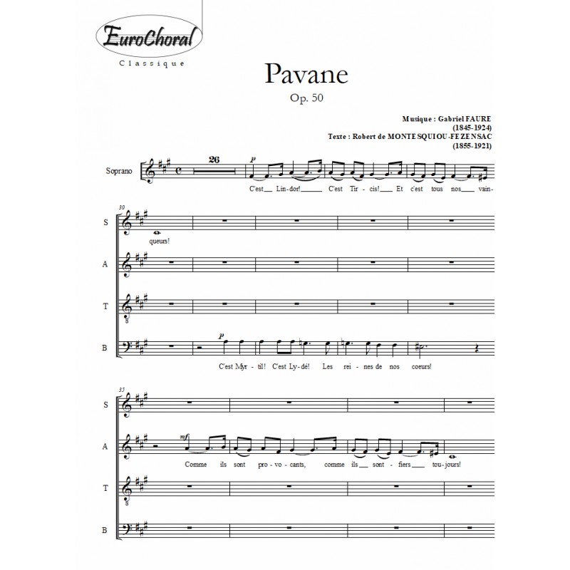 PAVANE Op.50 (Choeur)