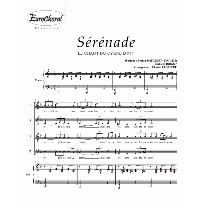 SERENADE (Le Chant du Cygne) (Conducteur)