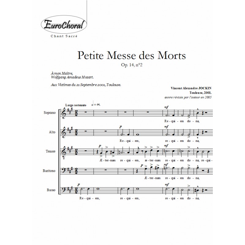 PETITE MESSE DES MORTS Op.14, n°2